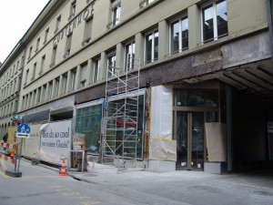 Die Fassade des Gurtenhofs kriegt ihren ursprünglichen Glanz zurück. (18. Oktober 2013)